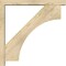 Ekena Millwork Westlake Block Rough Sawn Bracket w/ Offset Brace, Douglas Fir, 4"W x 28"D x 28"H BKT0402X28X28WTL05RDF - alternate 3